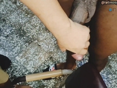 I inhale the large big black come to my neighbor until I am out of breath.