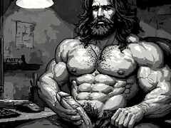Gay solo male, male moaning, watching porn