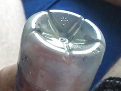 Cock In Juice Bottle Vacuum Play