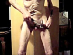 cock and ball hammering with jizm