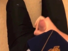 Two friends play wanking games 3