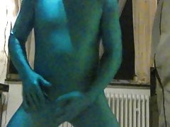 blue zentai