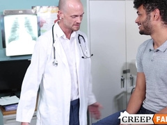 I let my doctor stepdad Jake Lawrence examine my penis but ends up sucking it