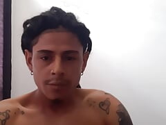 Straight Sexy Latino Guy Home Wanking King