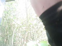 Analsau36  Fisting my asshole outdoor