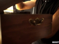 Watch this hot latin take a hard rod and a hot load in ass