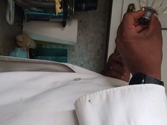 Mitchell Clayton aka Chef Clayton takes a break from cooking to pleasure himself with a big black cock