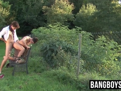 Young muscled guys enjoy xxx without a condom and asslicking