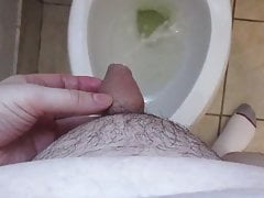 My friend Poexile's tiny uncut willy pees