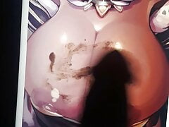 Ebony Queen Cum tribute