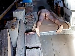 Naked Hump Masturbation in Old Store