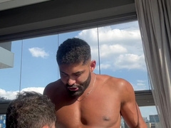 Mark engulfing Rich cock