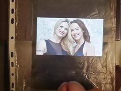 Cum on Mom Michelle and daughter Aurora
