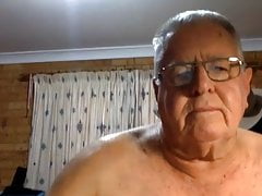 grandpa cum on webcam