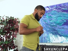 Shadow strips off naked in front of his shy patient Romeo Rivera