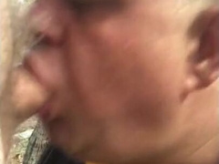 Big-Cock Daddy Blowjob in the Dunes