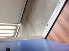 Jerking hotel door open