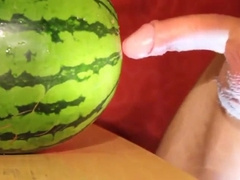 fruit fuck and self swallow - the best comes after cumming44