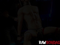 Fetish slave endures nipple tease cockplay and punishment