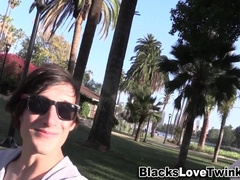 Insatiable Youngster's tight ebony ass gets a hot facial cumshot