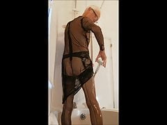 see-through dress shower
