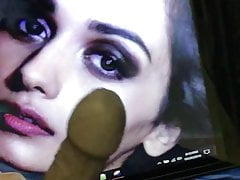 Manushi Chhillar face fucked cock tribute on lips eyes face