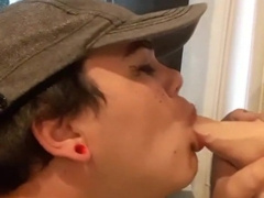 Femboy uses boyfriends hard-on as a plaything