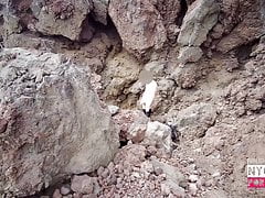 I suck a big dick on a nudist beach