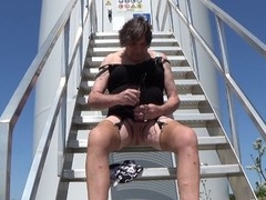 Gay anal, straight gay, outdoor