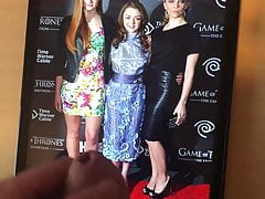 Cum Tribute maisie williams sophie turner natalie dormer