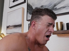 POV stepson blowjob leads to deep missionary fucking