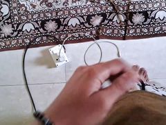 My First POV video of penis message Erection after watching porn