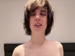 Lovely Russian femboy gets his backside eaten and masturbates off