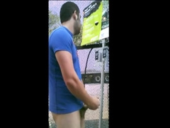 Public jacking off in home depot garden center