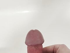 Intense cumshot, audible cumdrops