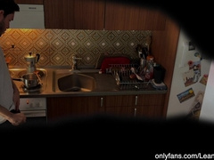 Real grandpa caught me fapping my bone in his kitchen! (batty man grand son-in-law)