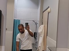 Miguel Brown Stripping Naked at the gym
