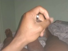 watch him stroke it slow