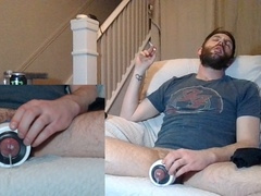 Fleshlight, male solo cum, masturbate