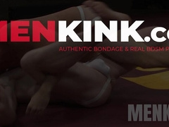 Kip Johnson shoving long dildo into Cass Boltons butt before anal fucking him