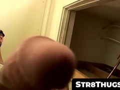 Str8Thugs.com - Goatee thug Axel's messy load jerk-off session with a cumshot finale
