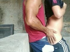 Muscular guy takes my virgin ass for the first time