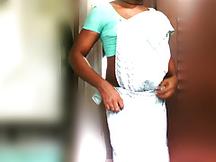 Chalani in sexy osari dress