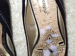 Cum in friend's mom's second pair of shoes