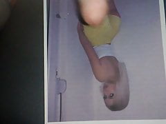 huge cum tribute for hot sexy blonde