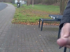 German daddy wanking outdoor 3