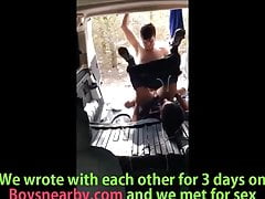 Horny couple having sex in van
