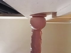 Small cock made to cum hands free