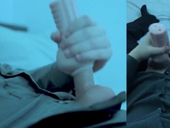 POINT OF VIEW: Nubile In Suit Screws Fleshlight Until He Finishes Off