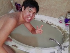 Myself, bathing, mature